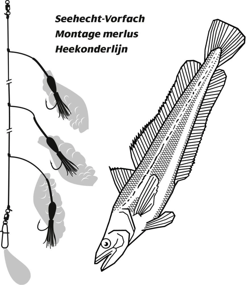 Rhino Seehecht-Vorfach Selbstleuchtend – Bild 2
