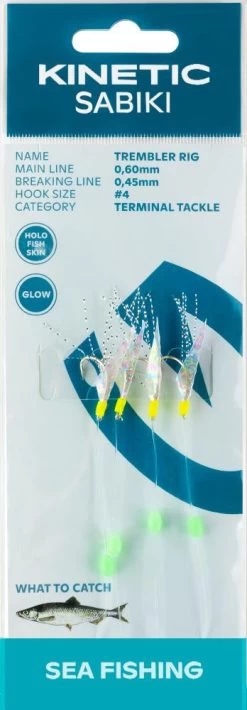 Kinetic Sabiki Trembler Holo Fishskin #4 - Vorfach