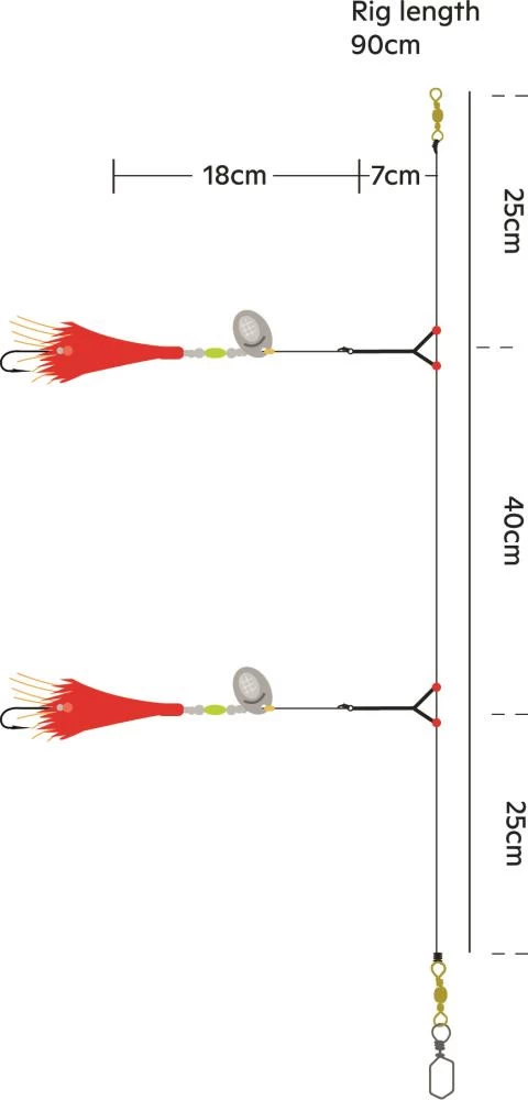 Kinetic Sabiki Mohawk - Vorfach – Bild 3